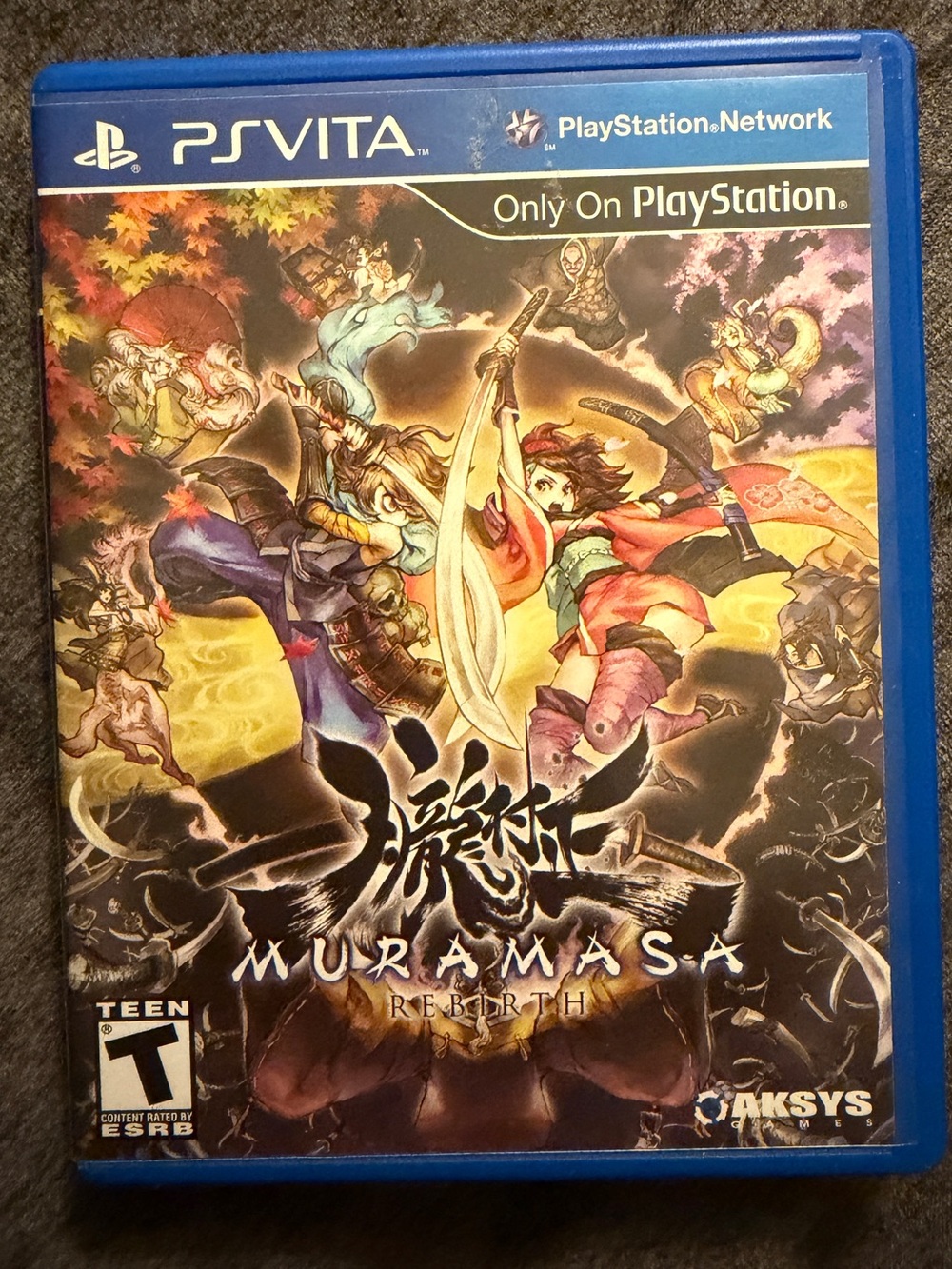 Muramasa Rebirth PS Vita 2013 CIB Complete Case Game Tested Aksys